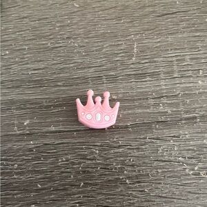 Pink Crown Croc Charm/jibbitz
